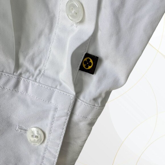 Vintage Louis Vuitton Women’s White Button-Down Shirt - Picture 4 of 16